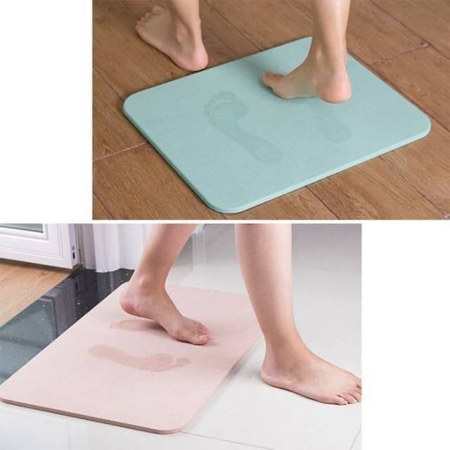 Keset Kaki Diatomite Anti Slip Keset kaki Cepat kering Bath Mat