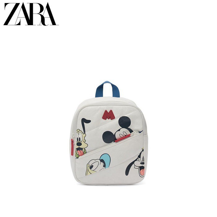 TAS BRANDED ORIGINAL 100% ZARA BABY Quilted Backpack With Wrinkled Effect And Disney Print CEWEK