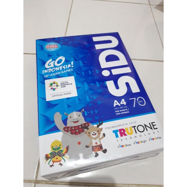 

Termurah!!! Kertas HVS Sidu A4 70gsm 500 lembar
