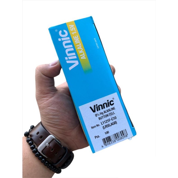 Batre Vinnic Original LR55 AG8 L1121F satuan vinnic 1120 391