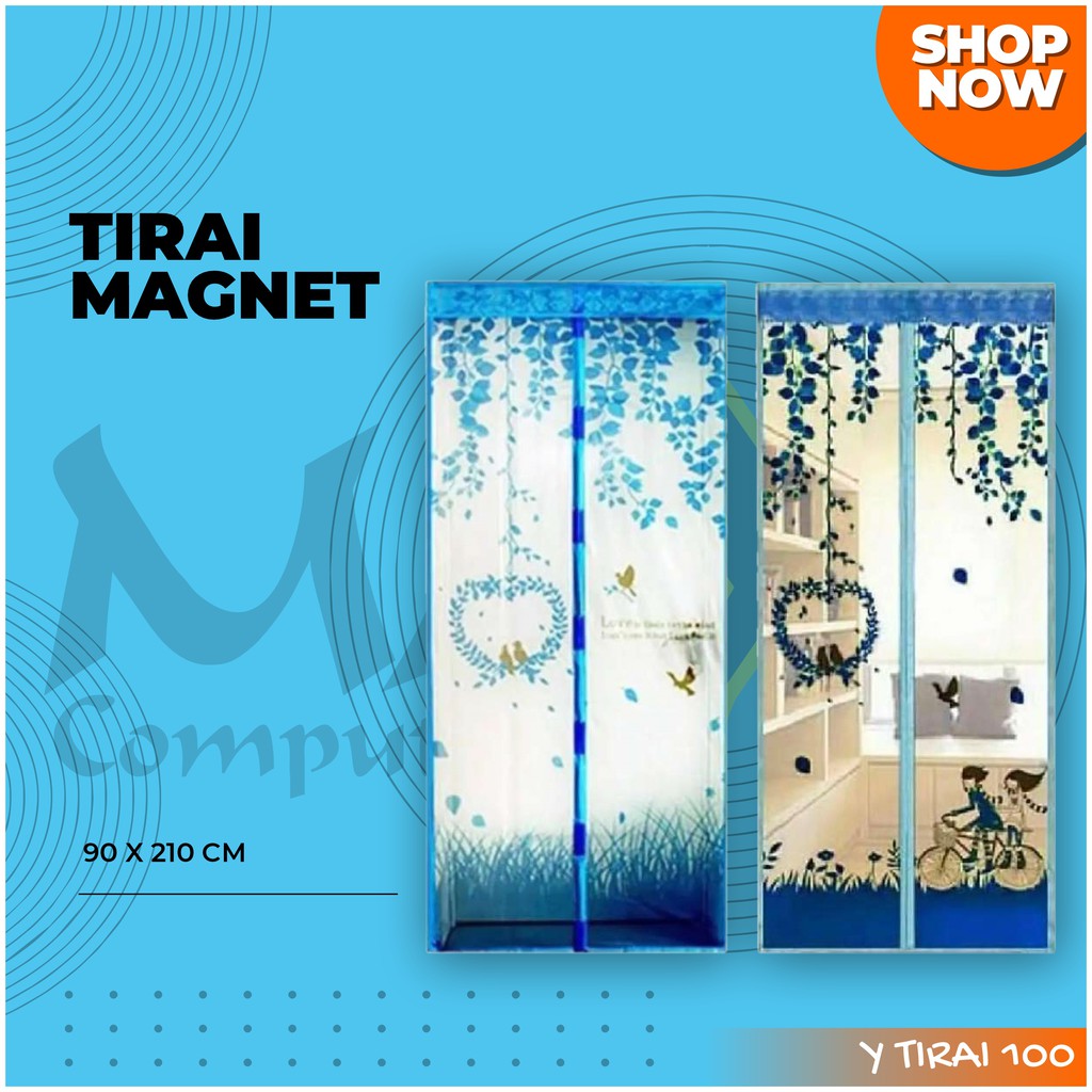 Tirai pintu jendela magnet nyamuk