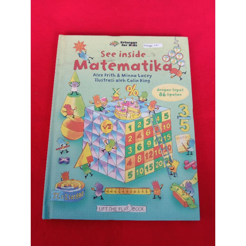 Unsegel Erlangga For Kids Lift the flap book see inside Matematika