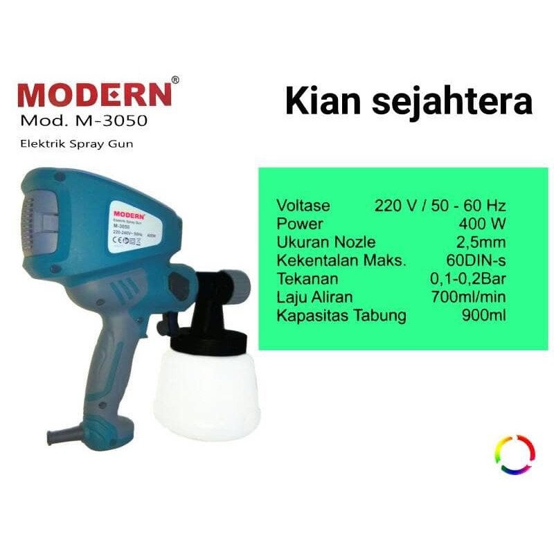 Spray gun elektrik modern M 3050 alat semprot cat elektrik KS99
