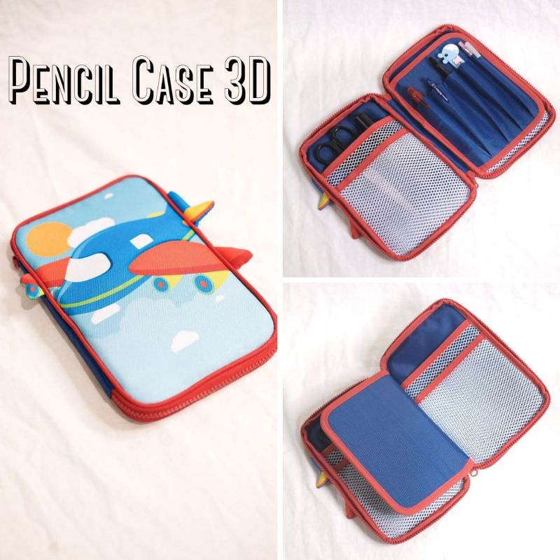 

PENCIL CASE 3D CUSTOM NAMA Kotak Pensil Organizer TEMPAT PENSIL LUCU ANAK SEKOLAH