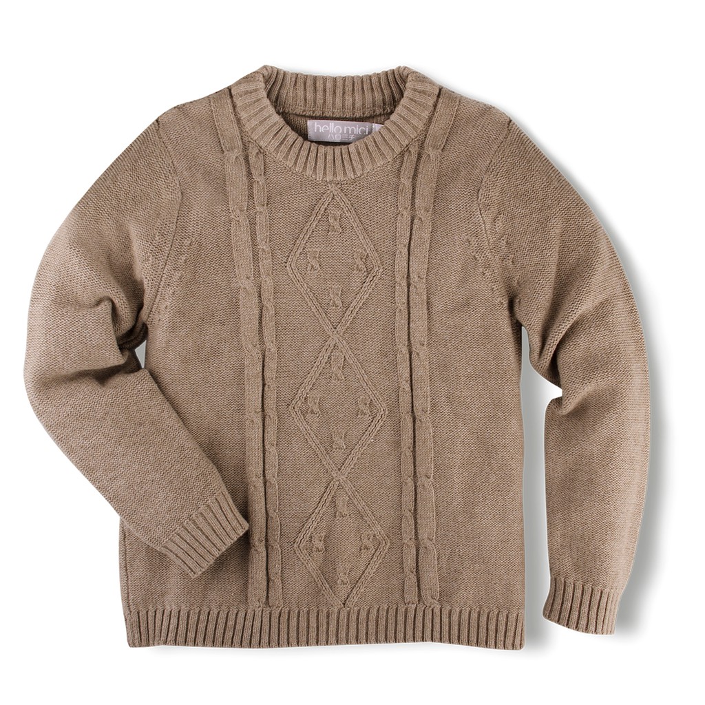 HELLO MICI Baju Bayi Sweater Bayi Knitwear Mini Cable-5