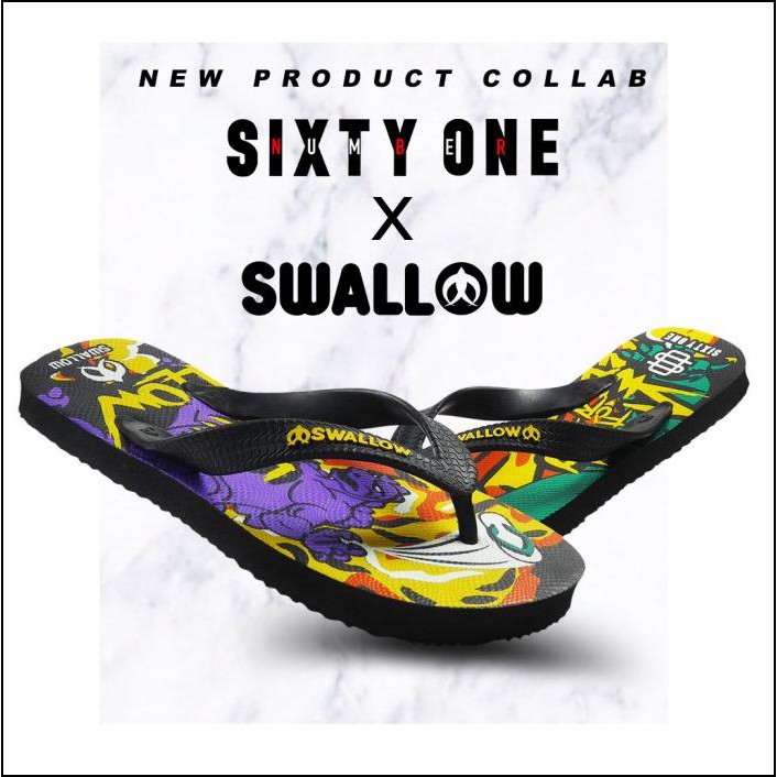 SANDAL SWALLOW X NUMBER 61 - TIPE GODZILLA - LTD ED 1/800