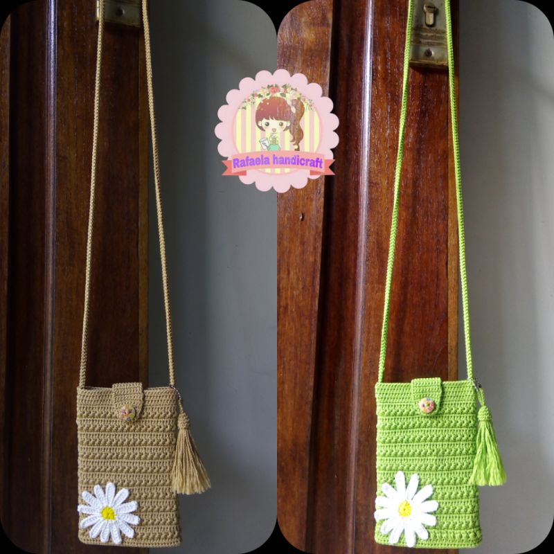 Tas rajut HP/tas rajut selempang