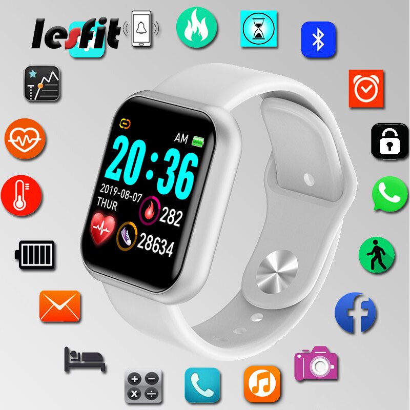 Y68 Skmei Jam Tangan Pria Wanita Digital Smartwatch Bluetooth