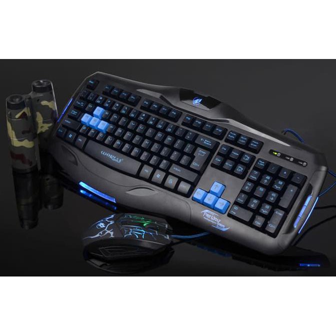 KEYBOARD+MOUSE GAMING WARWOLF KM-780/keyboard gaming/gaming keyboard | Keyboard Gaming | Aksesoris