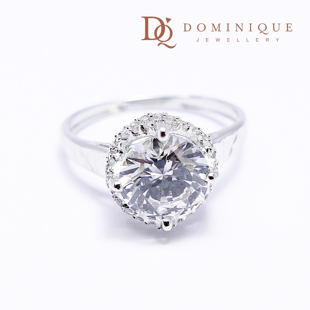 

Dominique Jewellery- Cincin Solitaire 75% SNI DQC 1899