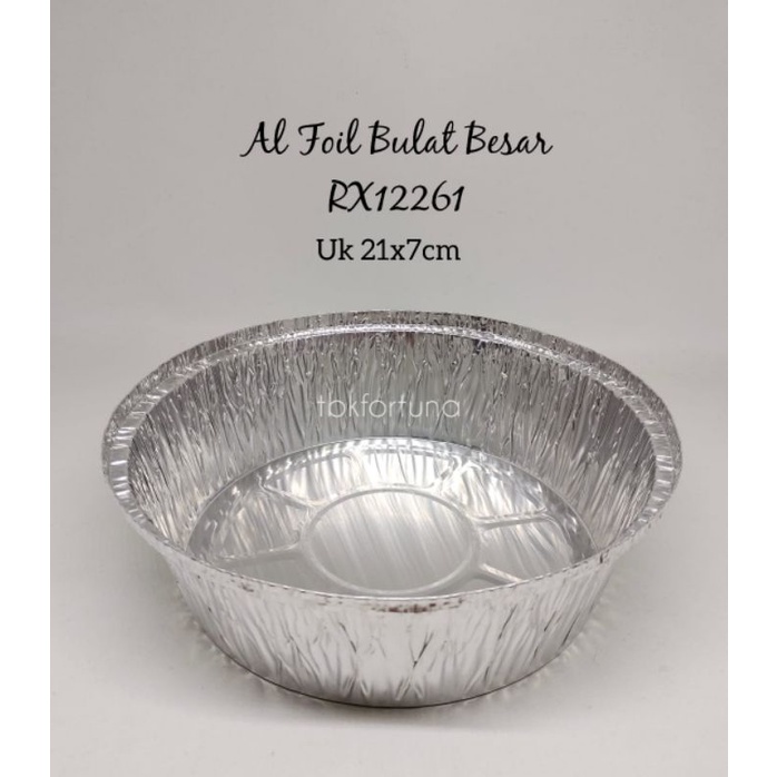 

Al Foil Tray Rx12261 Bulat Besar (1pcs)