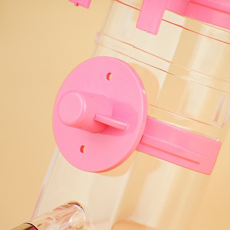 PETO Drinking Bottle for Cage/Fence with Open Top - PINK