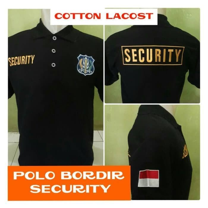 DISKON COD KAOS POLO SATPAM - KAOS POLO SECURITY - KAOS KERAH SECURITY - M