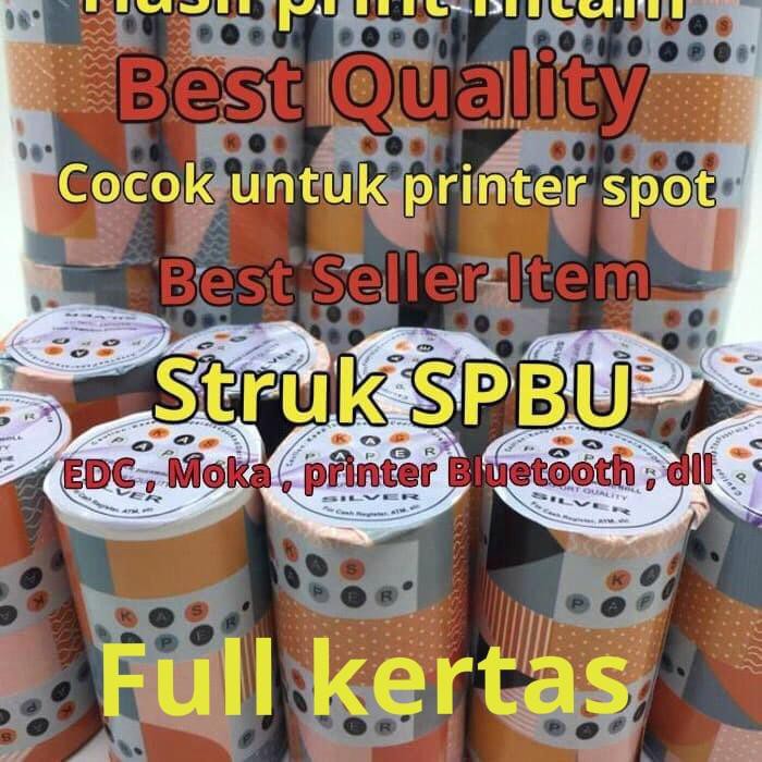 

Thermal Paper Roll / Kertas Termal 57 X 30 Coreless