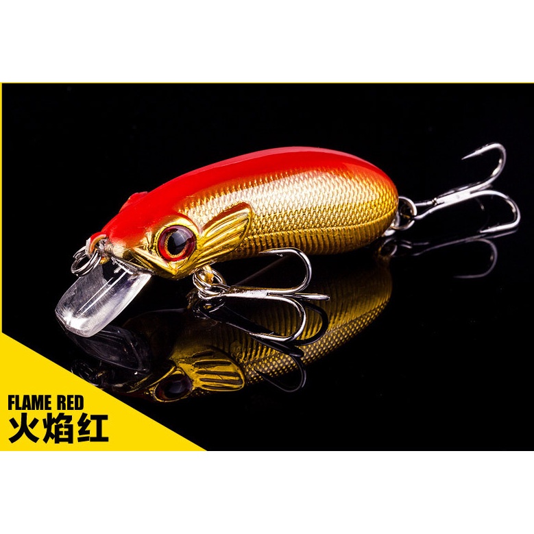 1 Pc Umpan Pancing Crankbait Bentuk Ikan Kecil Ukuran 4cm 6.7g