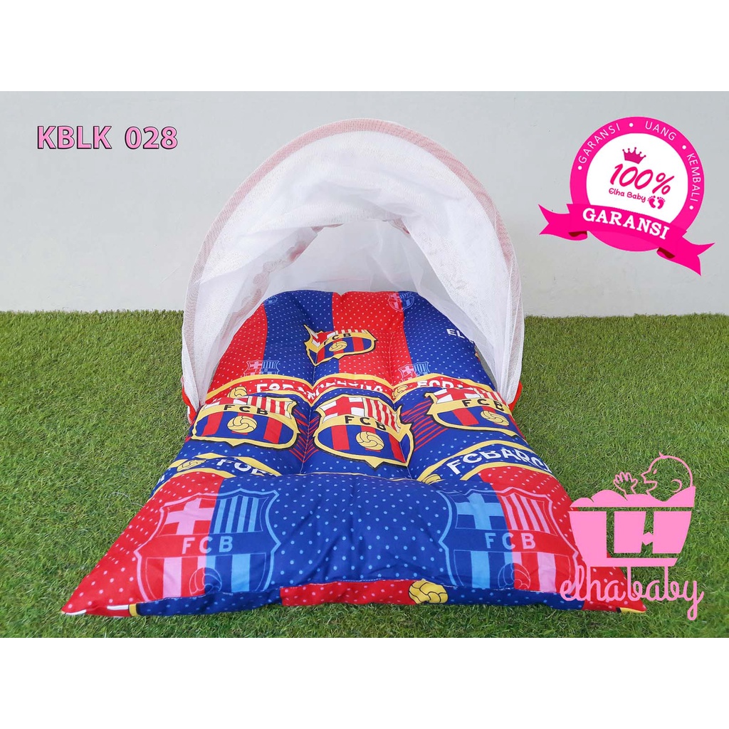 Kasur Bayi Kelambu eLHa Terlaris | Perlengkapan Tempat Tidur Bayi Baru Lahir Babyshop Kado Baby Gift-KBLK028