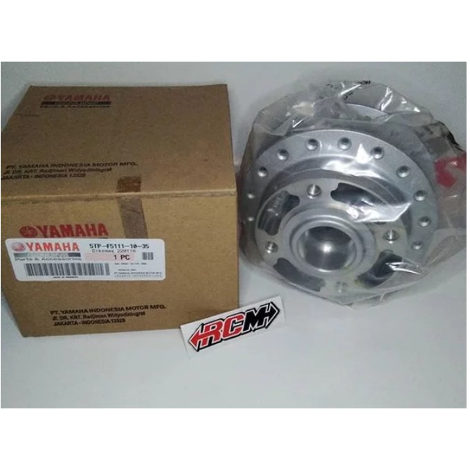 HUB TEROMOL TROMOL DEPAN DPN SILVER HITAM JUPITER Z MX DLL ORI ORIGINAL YAMAHA YGP ASLI 5TP-F5111-01-35 5TP-F5111-01-33