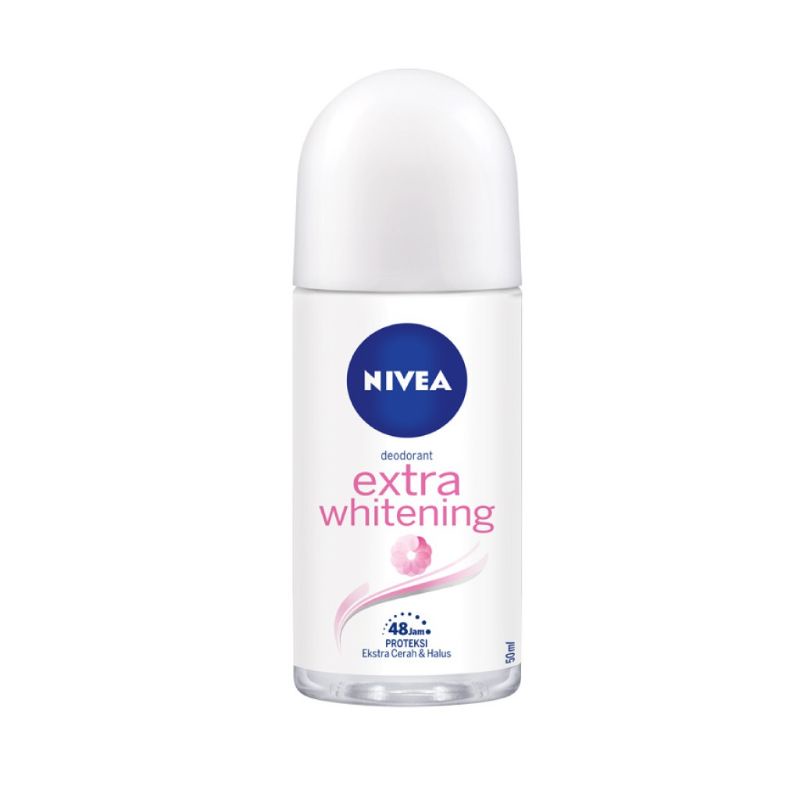 NIVEA Female Deodorant Extra Whitening  Roll On - 50 Ml