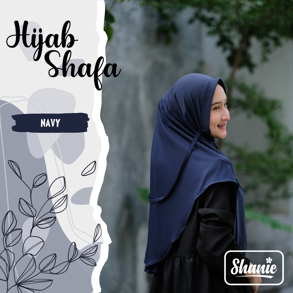 Ready Stok Bergo Shafa Premium Warna NAVY