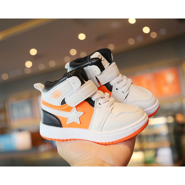 SEPATU IMPORT ANAK SNEAKERS IMPORT STAR ORANGE