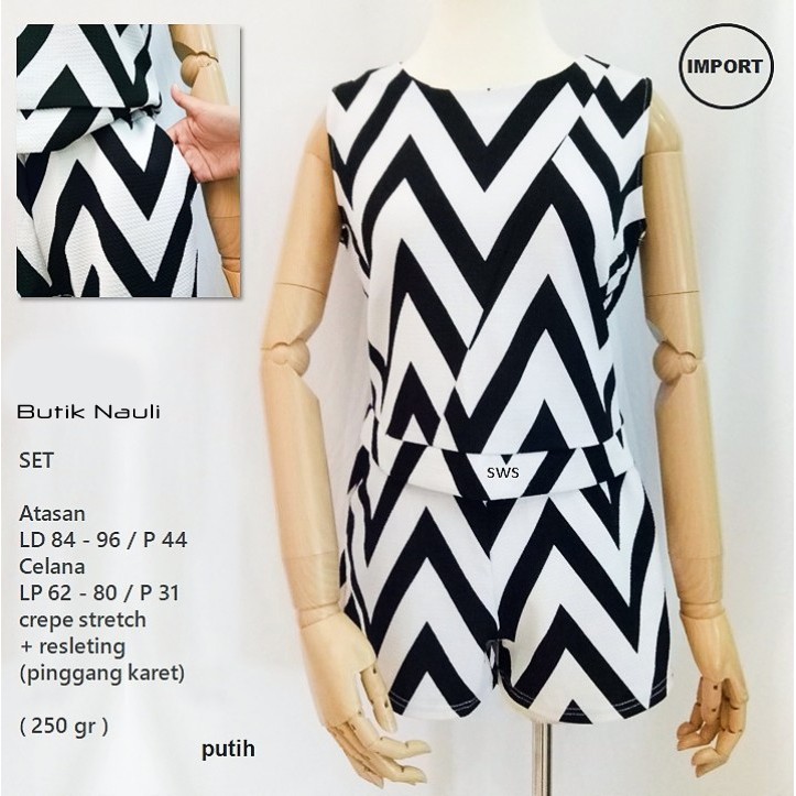 Set atasan dan celana wanita