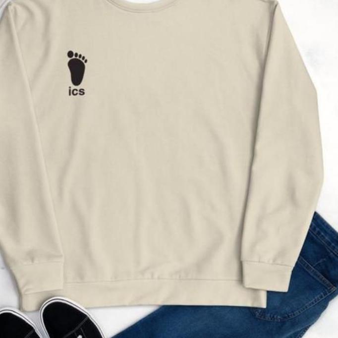 Sweater ICS Haikyuu Logo Bordir Kanan | Haikyuu Merchandise | Haikyuu Sweater | Anime Merchandise