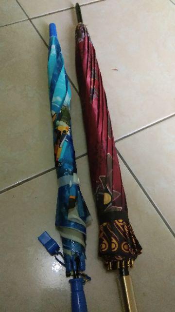 [cod] Payung Saten Kembang Motif Bunga 16 Jari Random