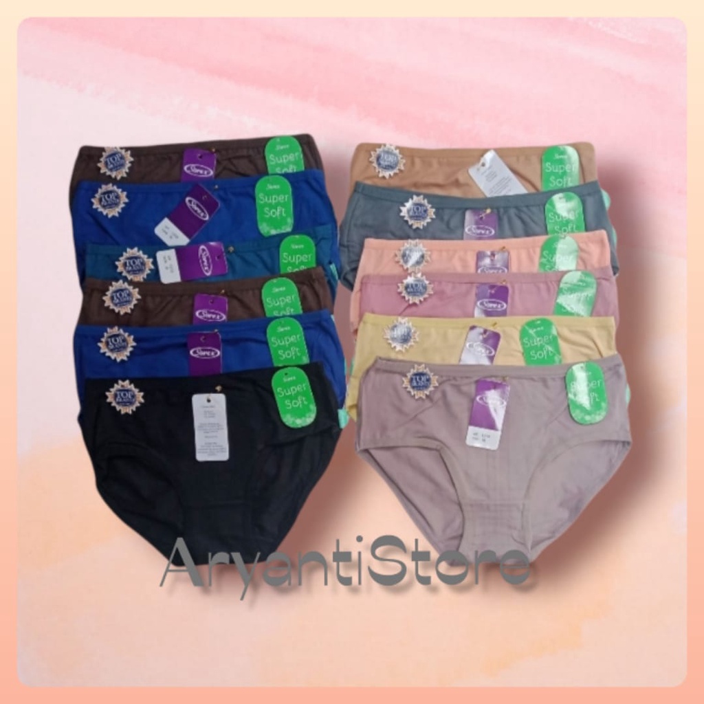Celana Dalam Wanita dewasa merek Sorek 1239. (6) pcs premium berkualitas (super soft )