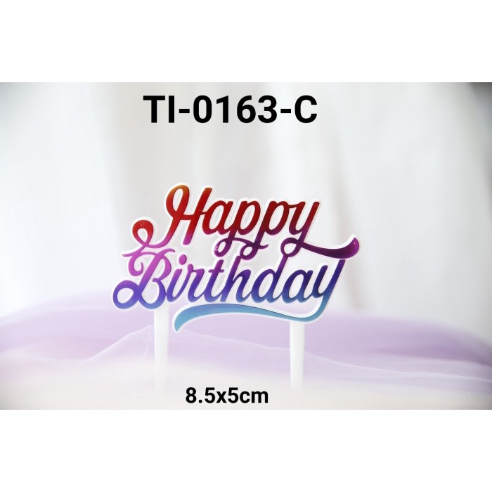 

KUE-PENGHIAS-ALAT- TI-0163-C CAKE TOPPER HIASAN KUE TULISAN HAPPY BIRTHDAY RAINBOW -ALAT-PENGHIAS-