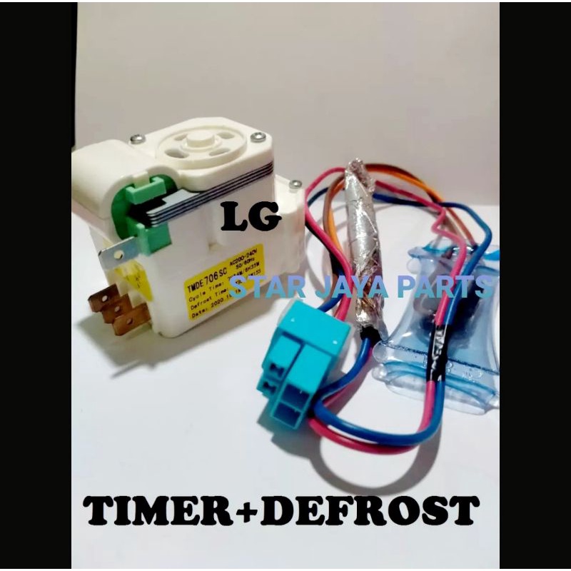 BIMETAL DAN TIMER DEFROS KULKAS LG 2 PINTU/TIMER DEFROST LG TMDE 706 MURAH