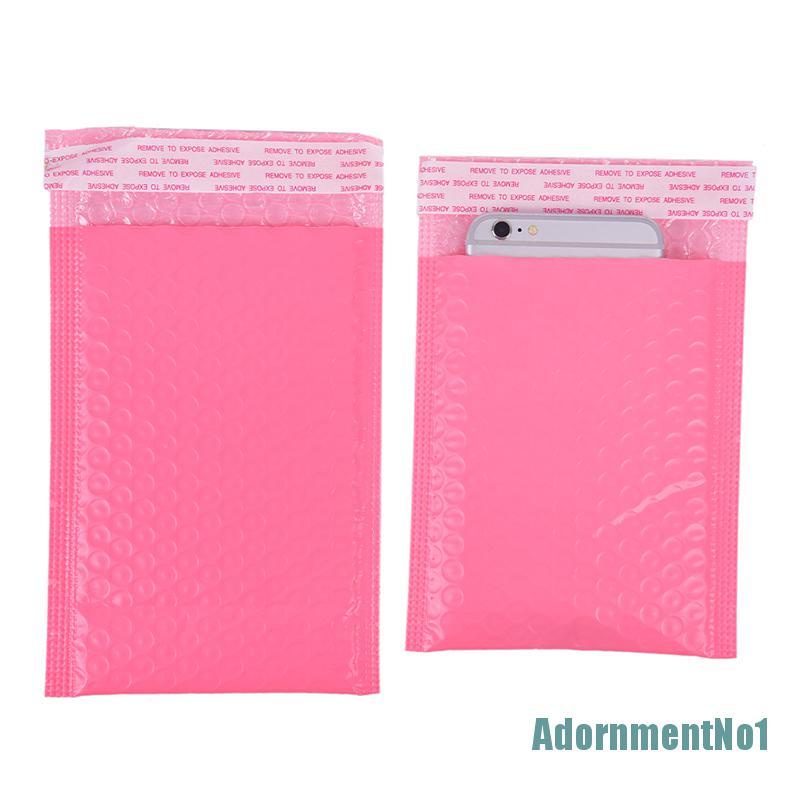 [AdornmentNo1]10x Pink Bubble Bag Mailer Plastic Padded Envelope Shipping Bag Packaging