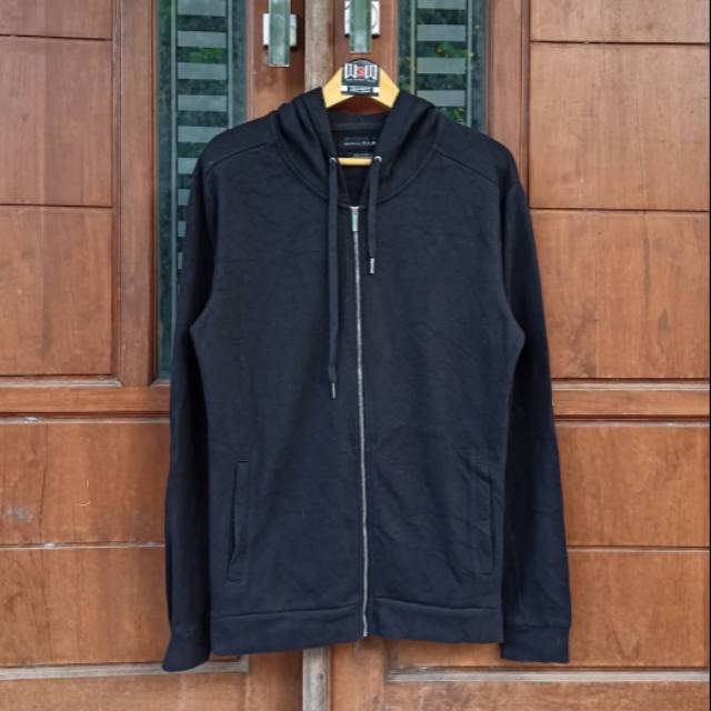 Zara~jaket Zip Hoodie Original Second