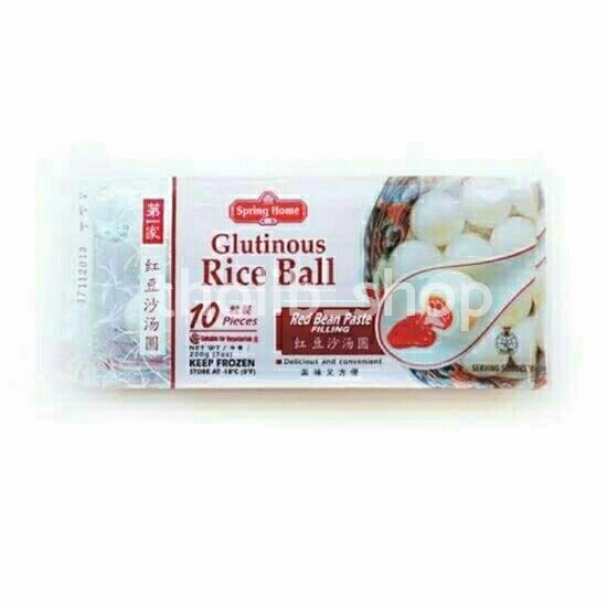 

spring home glutinous rice ball red bean paste filling 10 pcs 200gr