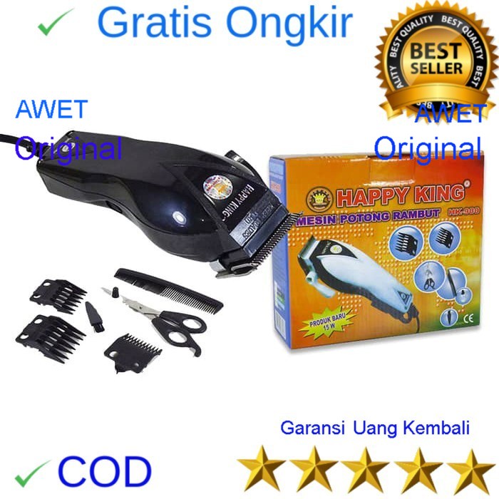 Alat Cukur Rambut Pria Elektrik  Happy King Hk-900 Hk-900 Hk 900 Hk900/ Gse 007 Gse007 Gse-007