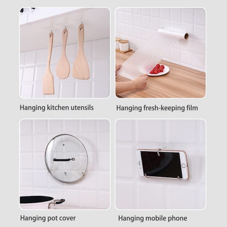 Gantungan Ajaib MAGIC HOOK Tempel Transparan Tanpa Bor Waterproof Dapur Kamar Mandi Gantungan Serba Guna Babymaniashop