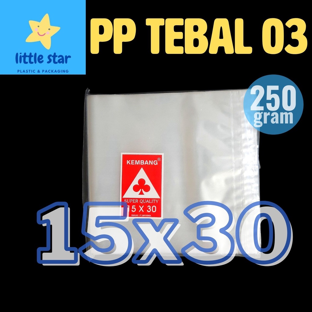 Plastik PP 15x30 03 bening