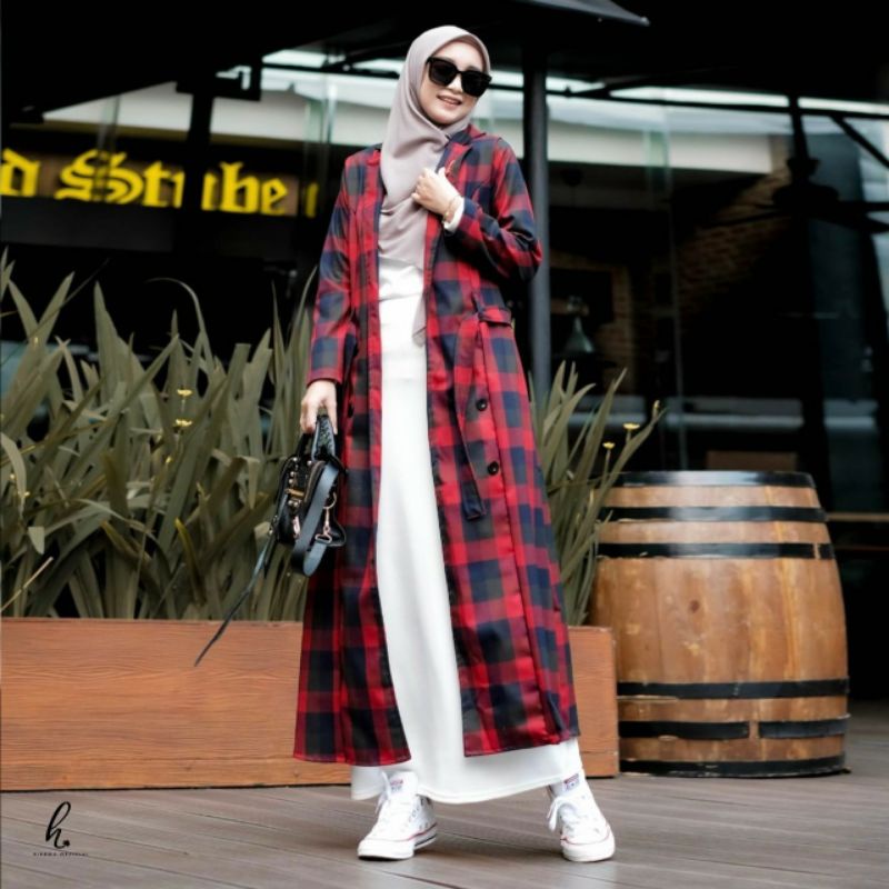 Outer Dress Gamis Kimiko by Greenism Busui Menyusui Terbaru Remaja Wanita Syari Muslimah Kekinian