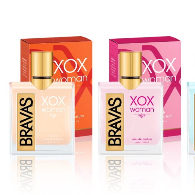 BRAVAS XOX FOR WOMAN  100 ML EDP (Tidak Bisa kirim ke luar pulau dengan JNT)