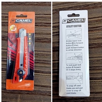 

PISAU CUTTER CAMEL BAGUS BERKUALITAS KATER