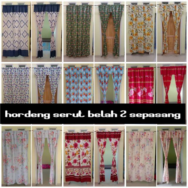 Gorden Serut belahan sepasang  140x200
