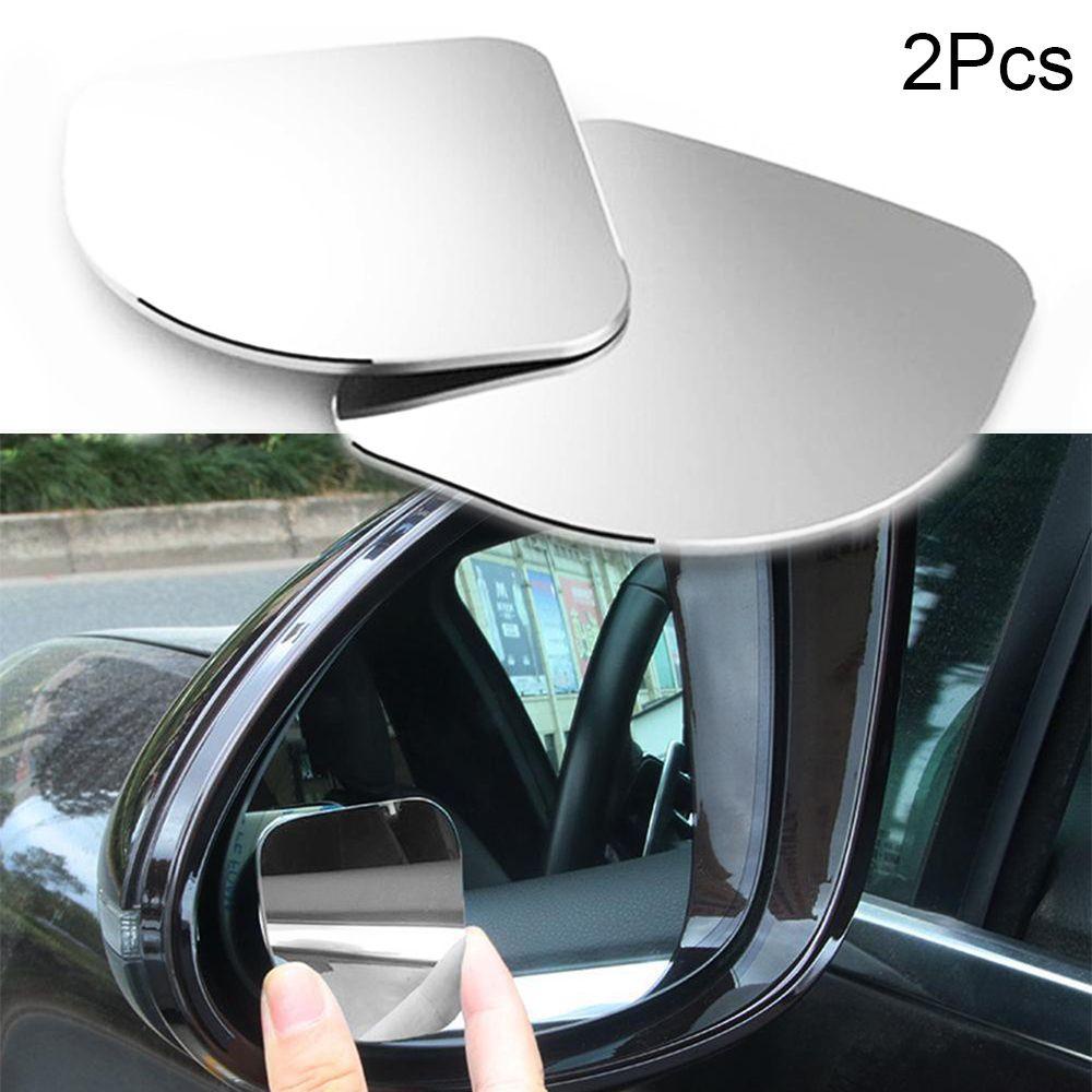 Suyo 2Pcs Blind Spot Mirror Aksesoris Motor Mobil Baru Rotasi 360derajat Dapat Disesuaikan