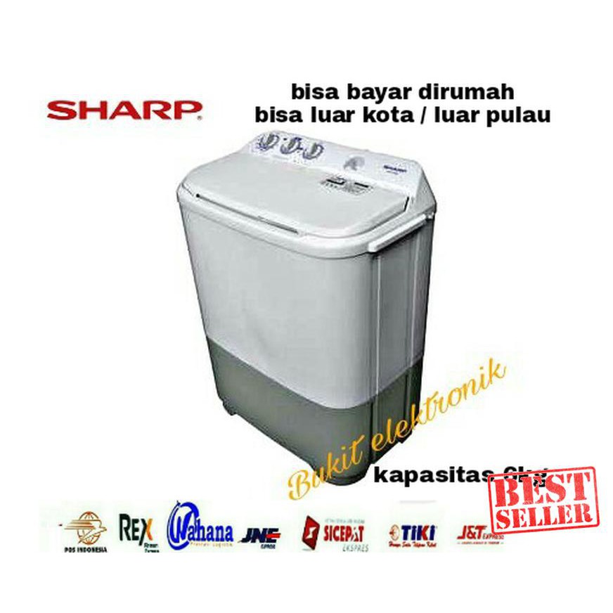 Mesin Cuci 2 Tabung Sharp ES T65 MW / T65MW GK