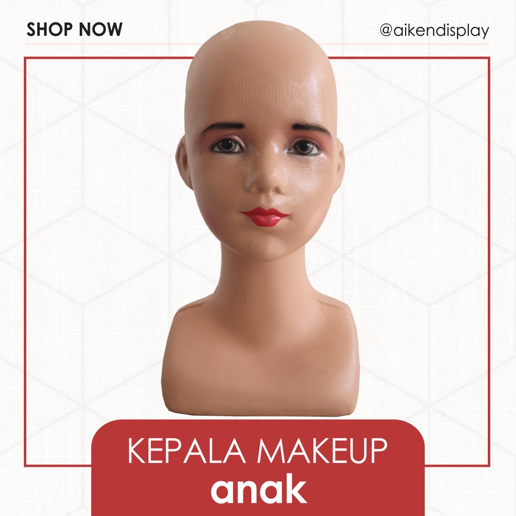 Manekin kepala anak plastik , display topi, manekin plastik, manekin kepala, display jilbab, patung