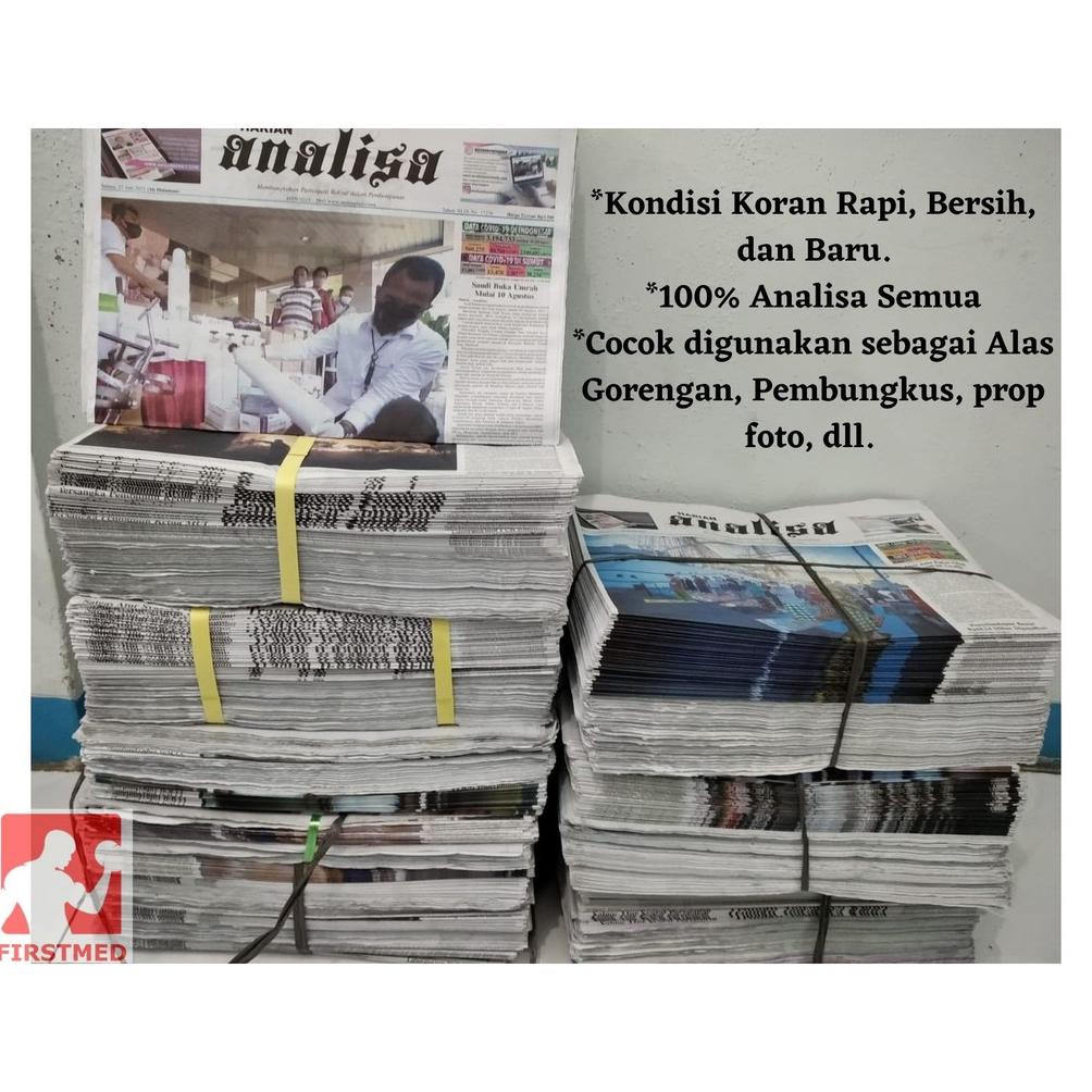 ((BISA COD)) KORAN BEKAS ANALISA KORAN SISA BAGUS KILOAN KG KILOGRAM PACKING PEMBUNGKUS