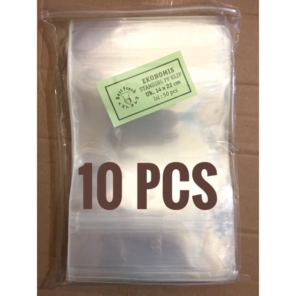 Standing Pouch Klip 14x22 cm (10PCS) Single Seal