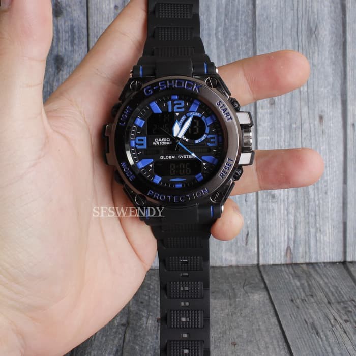 TERMURAH G Shock Pala Besi Metal Black hitam Jam tangan pria digital skmei Murah