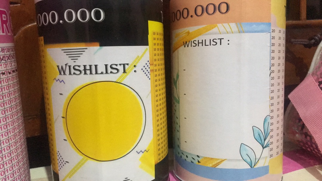 Celengan Target Viral  Custom / Tabungan Target