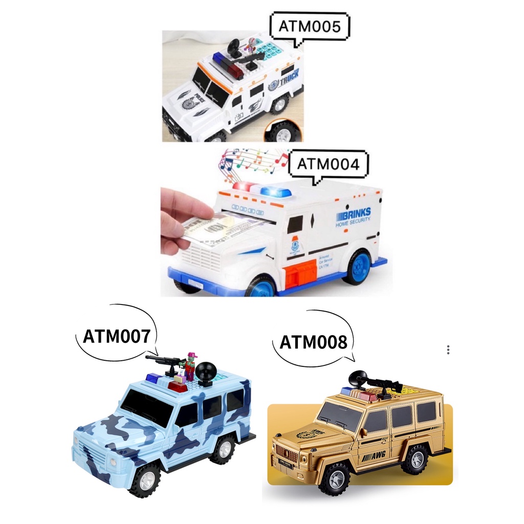 Mainan Celengan otomatis ATM Mobil Truck Security Brankas Piggy Bank ATM004 ATM005 menabung tabungan mainan anak