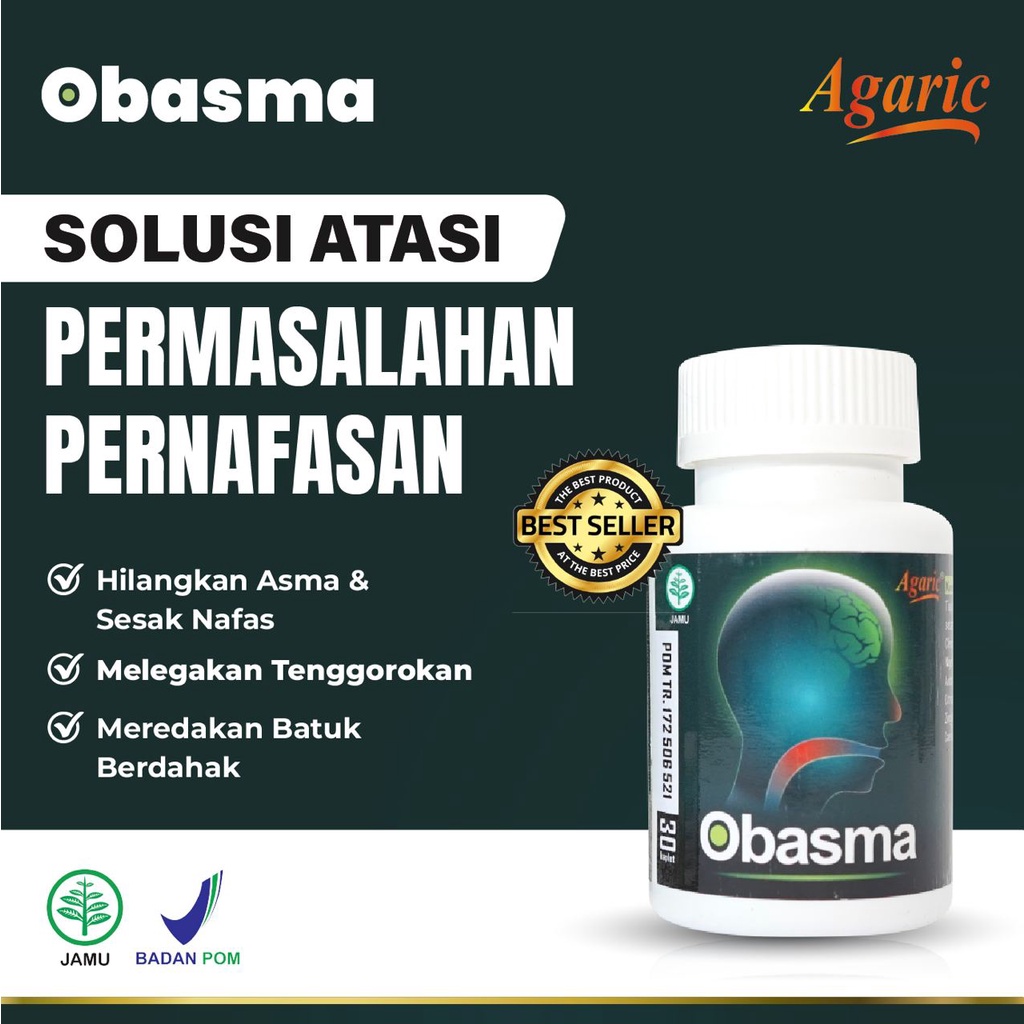 Kaplet Obasma Original Obat Batuk Sesak Napas Asma Sinusitis Bronkitis Dan Melegakan Pernapasan