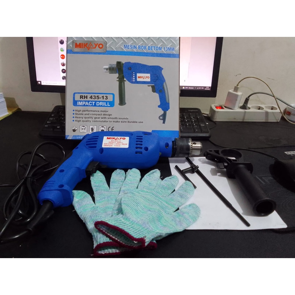 READY STOK!!! MESIN BOR 13MM MESIN BOR MURAH MIKAYO IMPACT DRILL 13MM/BOR 13MM MIKAYO TERBARU